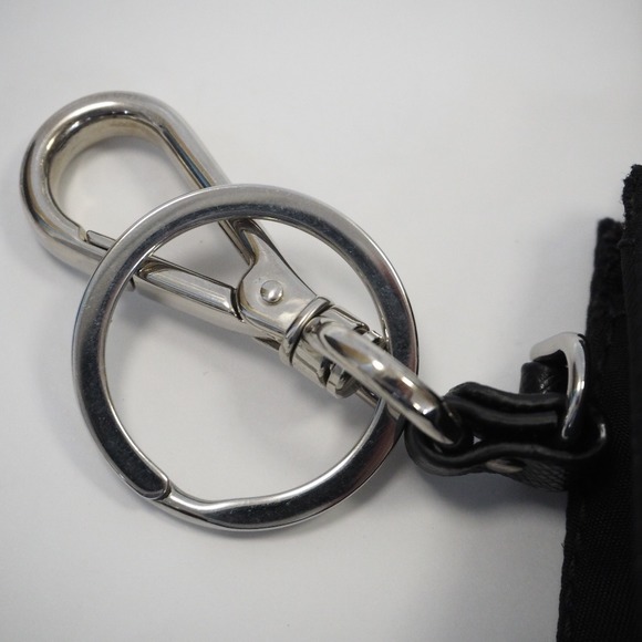 Prada Tessuto Travel Mini Pouch Accessory Nylon Leather Black - Picture 6 of 7